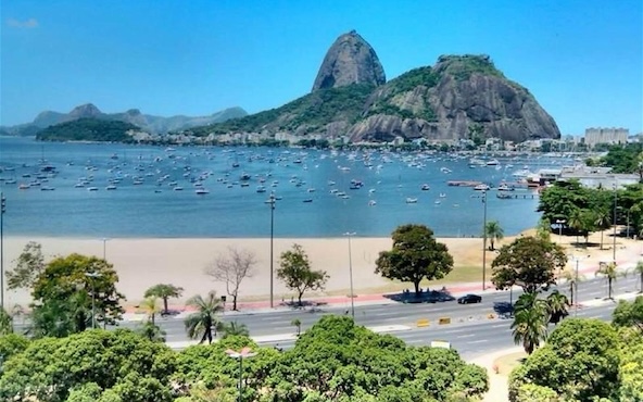 The beach at Botafogo, in Rio de Janeiro